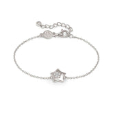 Nomination PETIT SPARKLE Armband aus 925er Silber, dazu mit Cubic Zirkonia verziertes Schmuckelement (007_Stern (Silber))
